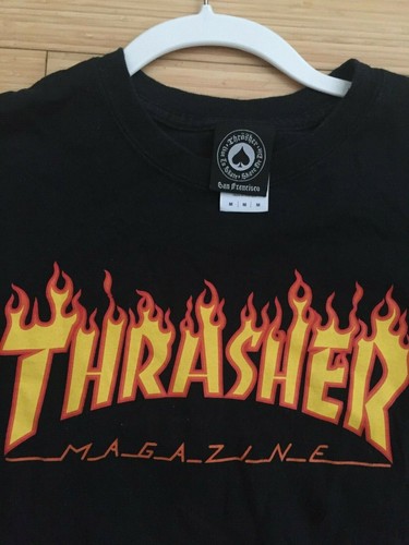 THRASHER Magazine BLACK LONG SLEEVE T 