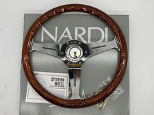 New Nardi Classic 360mm Mahogany Wood Steering Wheel With Silver Chrome Finish New Nardi Classic 360mm Mahogany Wood Steering Wheel With Silver Chrome Finish