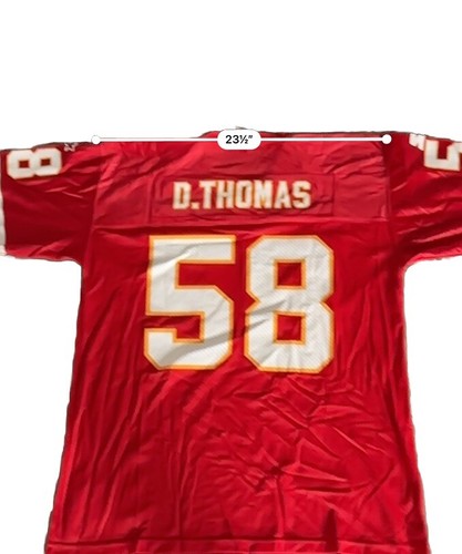 Vintage Starter Derrick Johnson Kansas City Chiefs Size XL Red Jersey - Picture 9 of 11