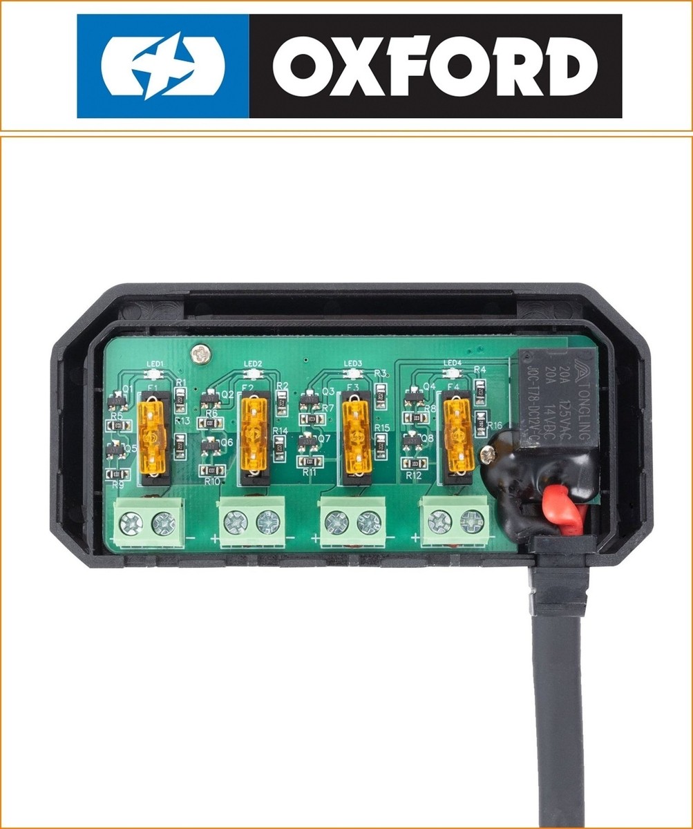 Honda CBF 250 2004-2006 Oxford 12V Fused Junction Box With Relay