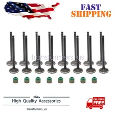 Fits Kia Accent Veloster Rio Soul 1.6L Intake & Exhaust Valves + Steam Seals