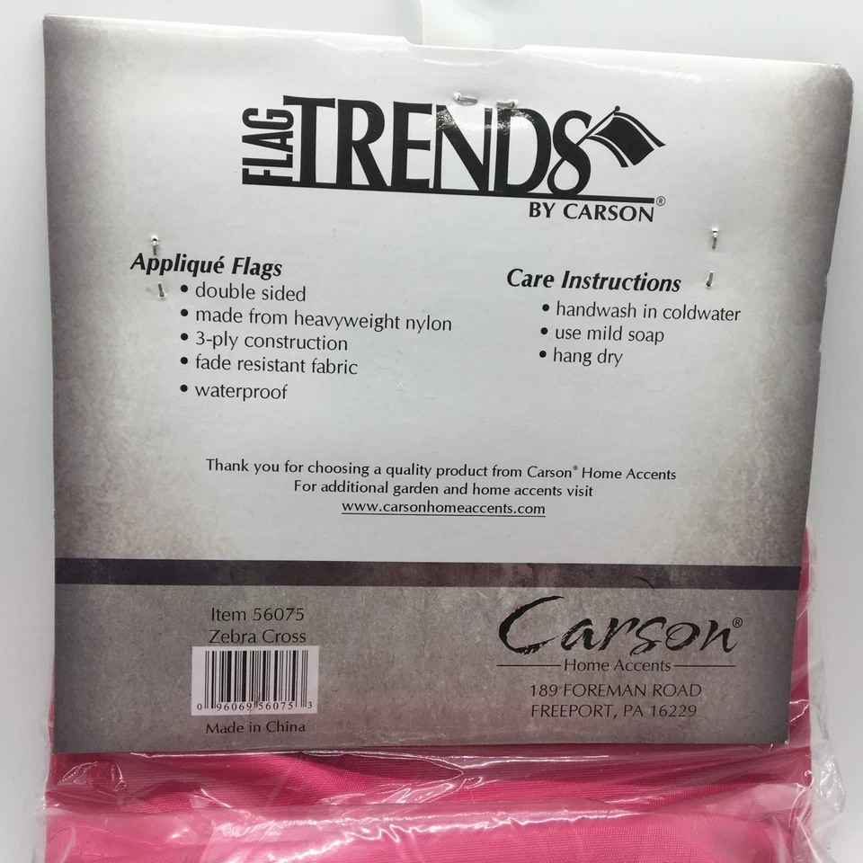 Apliques Cruz Cebra Carson Casa Bandera Flor Religiosa Decorativa 29" x 42" Foto 4 de 4