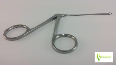Micro Pinces à Oreille Forme Ovale 3'' Angle Droit Pour Chirurgie ORL - Neuf