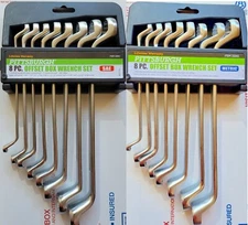 8 Pc Metric and 8 Pc SAE Offset  Box End Wrench Set
