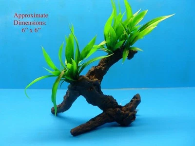 ATLANTIS AQUARIUM AQUARIUM BRANCH PLASTIC PLANT W HEAVY BASE 1224172 6" H x 6" FRESH / SALTWATER