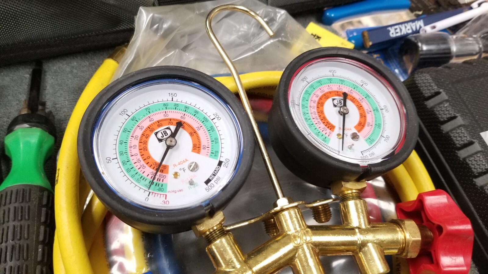 HVAC Beginners Tool Kit w/UEI DL579T True RMS JB Gauges, JB Flare Set