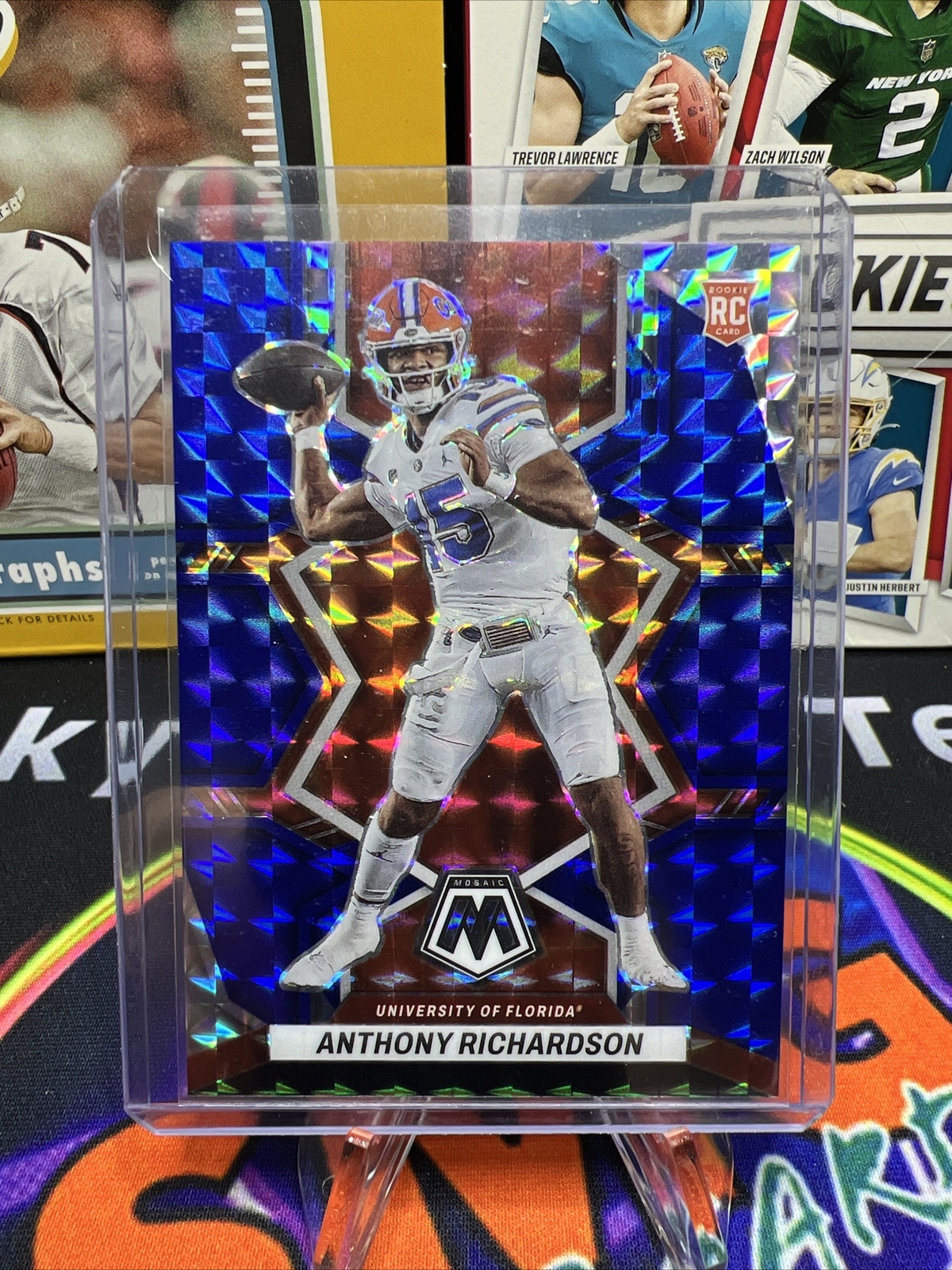 2023 Mosaic Draft Picks Football Anthony Richardson Blue /75 Colts #4 Mint!!