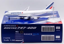 SQ Wings 1:200 Air France Boeing B747-400 Diecast Aircraft Jet Model F-GITH