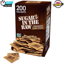 Sugar in the Raw Natural Cane Turbinado Sugar, Natural Sweetener, 200 Counts