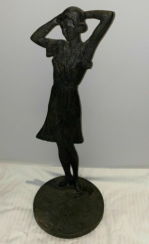 Art Deco Cast Iron Lady  - Picture 1 of 8