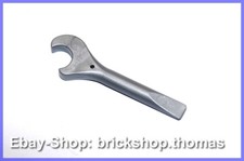 Lego Werkzeug Schraubenschlüssel silber - 4006 - Utensil Flat Silver - NEU / NEW