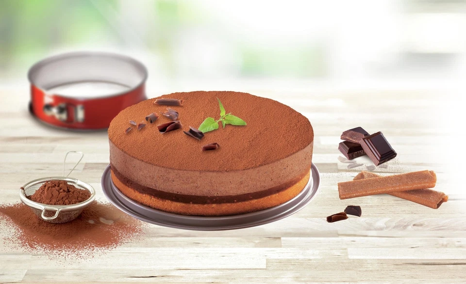 1641214 Delibake Backform mit Scharnier 23 cm Karbonrot - Bild 2 von 4