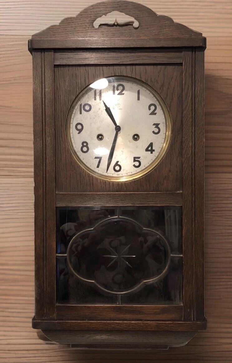 英国 Elliott社 マントルクロック　ウォルナット 1960年代　s2772 Very Large English Mahogany Grandfather Clock. Lunar Dial. Elliott