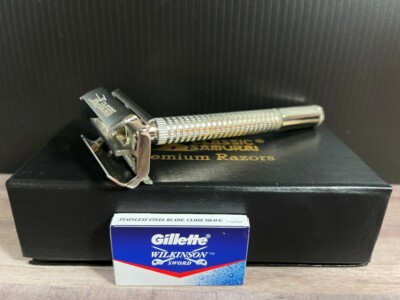 Classic Butterfly Twist to Open Double Edge Safety Razor+5 Wilkinson Sowrd Blade