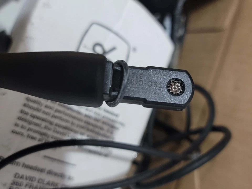 DAVID CLARK H10-60 HELICOPTER HEADSET AVIATION HEADPHONES PN.40128G-01 FAST SHIP - Image 4 of 4