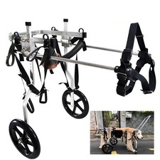 Cart Pet/Dog Wheelchair Adjustable for Handicapped Medium Dog 33 44 lb