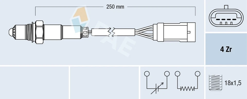 SONDA LAMBDA 77151 PER RENAULT LOGAN/I CLIO/SYMBOL THALIA MEGANE/Grandtour 1.4L  - Immagine 2 di 4