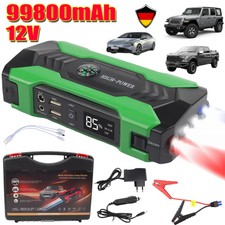 Auto KFZ Starthilfe Jump Starter 99800mAh 12V Ladegerät Booster Powerbank PKW DE