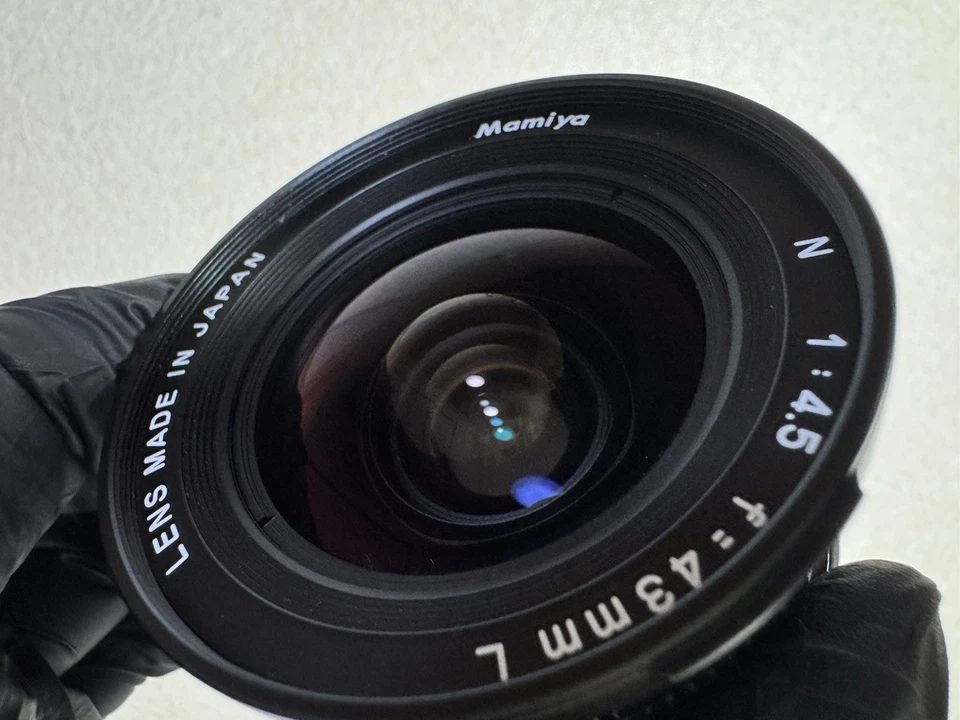 🎦【 Exc + 5 】Mamiya N 43 мм f/4.5 L широкий объектив для 7 7II с крышкой капота из Японии - Изображение 4 из 4