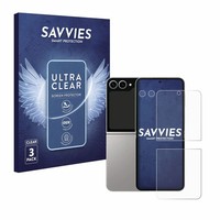 6X Schutzfolie Samsung Galaxy Z Flip 6 (Display+Kamera) Display Schutz Folie