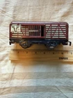MARX TIN 1950'S CAR #59 UNION PACIFIC CATTLE CAR W/SLATS O train nice!