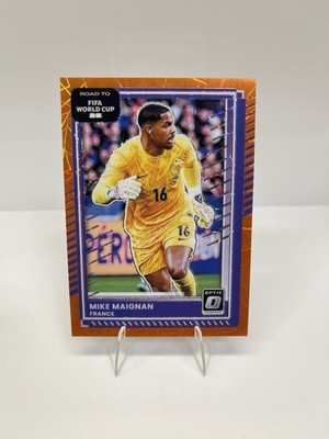 2025-26 Donruss Road to FIFA World Cup Mike Maignan Optic Orange Velocity /199