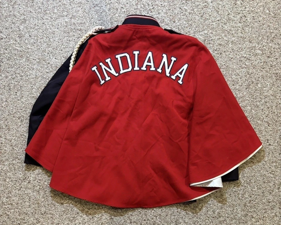 Vtg Indiana University Demoulin Bros & Co Marching Hundred Band Uniform. Size 21 - Image 2 of 4