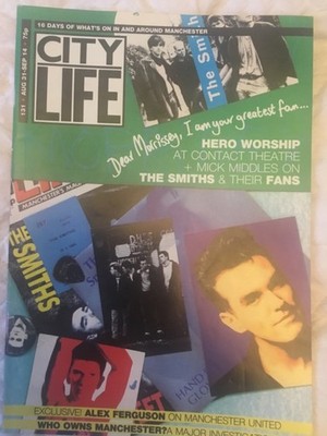 City Life Magazine #131 The Smiths Morrissey Alex Ferguson Toyah Wilcox RARE