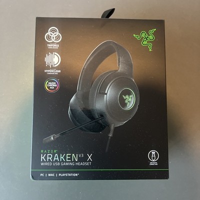 Razer Kraken V3 X Wired USB Gaming Headset Schwarz 7.1 Surround Sound Leicht