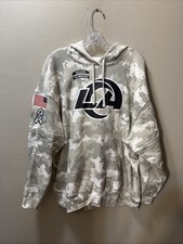 NEW W/O tag Authentic Los Angeles Rams 2024 Salute to Service Hoodie NFL Sz L
