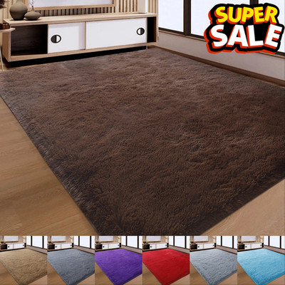 Flauschige Große Shaggy Teppiche Schlafzimmer Wohnzimmer Teppiche Weich Flur Läufer Teppich