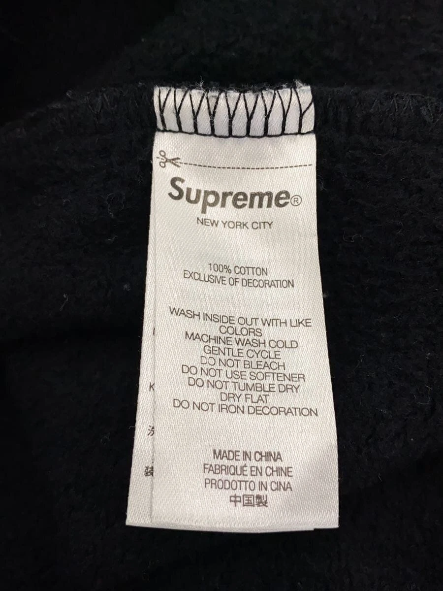 Supreme Felpa con Cappuccio 21FW Riflettente Felpa con Cappuccio L Cotone Nero Usata