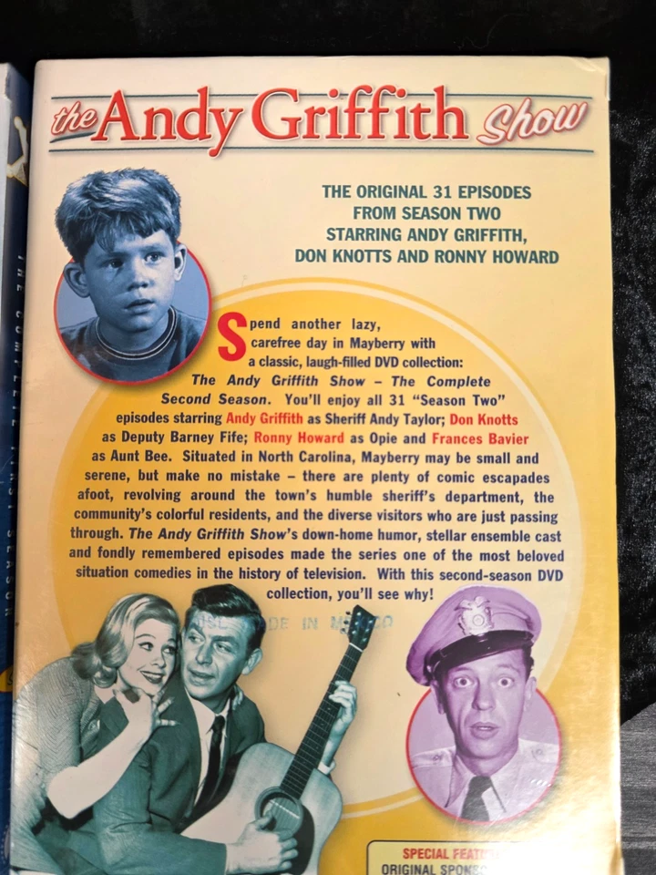 THE ANDY GRIFFITH SHOW SEASONS  1 & 2   DVD SETS NEW! - Image 2 of 3