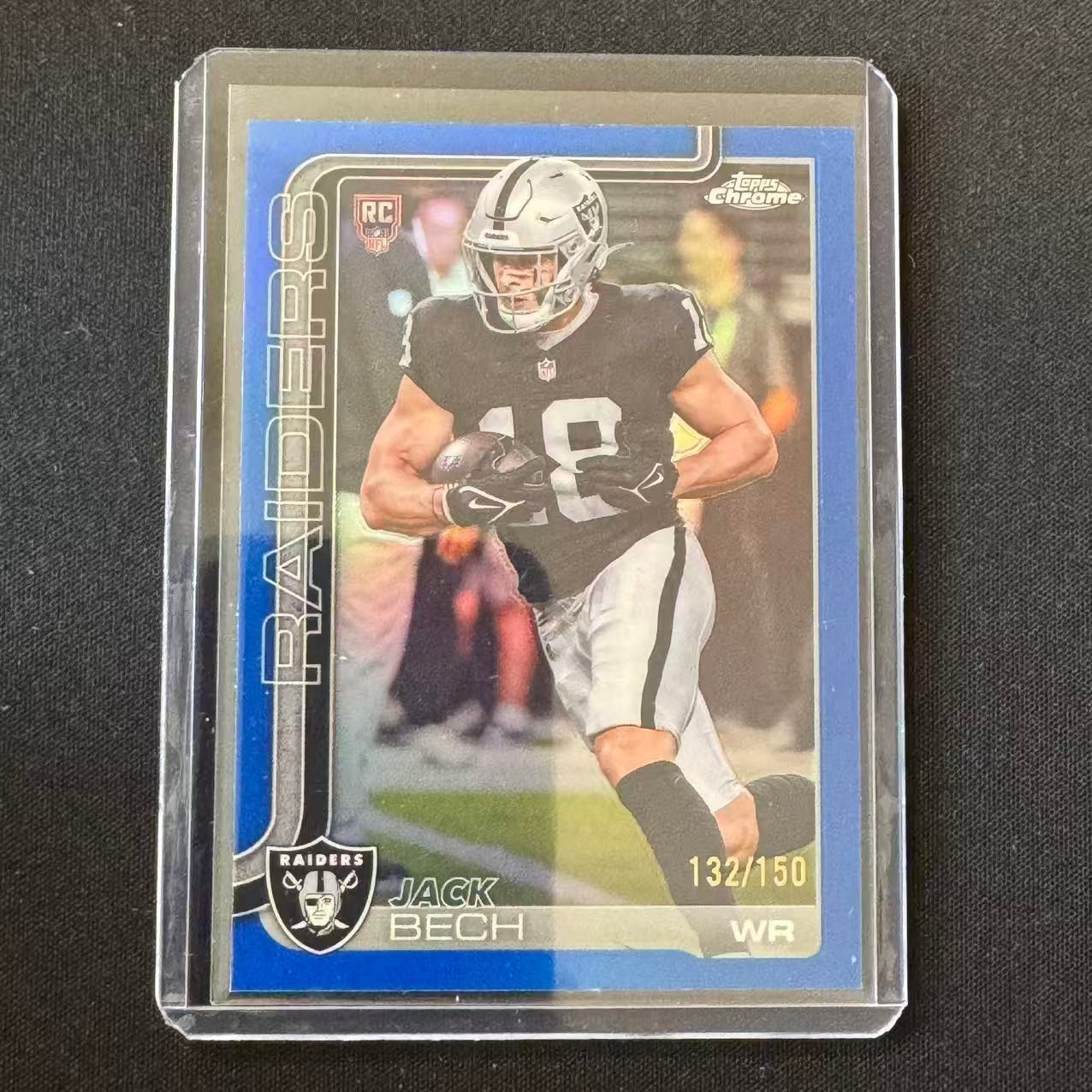 🔌IU 2025 TOPPS CHROME BLUE REFRACTOR RC JACK BECH /150