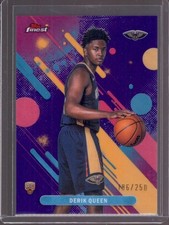 DERIK QUEEN 2025-26 Topps Finest #13 Purple Refractor Rookie RC #136/250