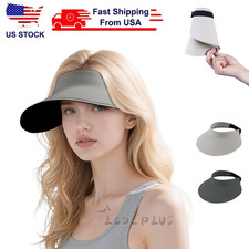 Visor Sun Plain Hat Sports Cap Colors Golf Hat Tennis Beach Adjustable Summer US