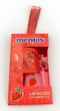MENTOS LIP GLOSS LIPGLOSS with Strawberry Scent Erdbeere Duft Limited 10 ml