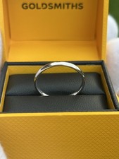 Platinum 2mm Court Shape Wedding Band, Size N, Goldsmiths, Box/Receipt RRP £550.
