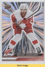 2023-24 Upper Deck Series 2 Outburst Michael Rasmussen #315 READ b3q