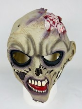 Spirit Halloween Mask Light Up Exposed Brain Zombie Skull One Size Vinyl
