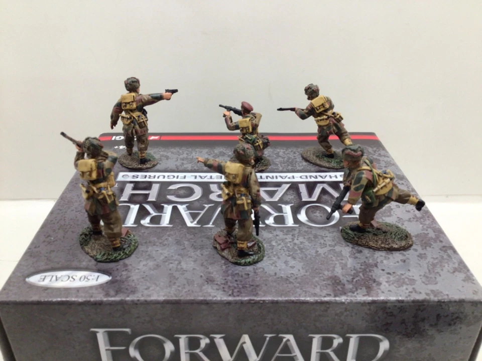 Forward March 1:50 WWII British Paratroopers Set Hand Painted Metal Figures NIB - Image 4 of 4