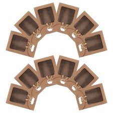 20 Pcs Window Packaging Bag Paper Treat Bags with Birthday Gift Bowknot Ribbon