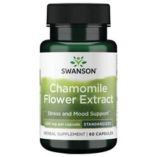 Swanson Chamomile Flower Extract Supplement (60 Caps, 500mg Each)