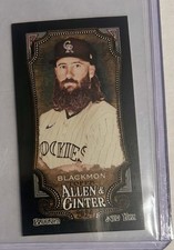 Charlie Blackmon 2024 Topps Allen & Ginter MINI Black Border - Rockies 🔥