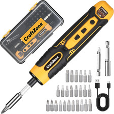 Electric Screwdriver Cordless Set with LED Light, USB Cordless Screwdriver Recha