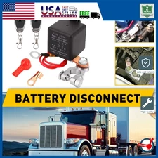 Car Battery Disconnect Switch System Wireless Remote Control Power Cut Off Kits