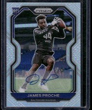 2020 Panini Prizm #382 James Proche Rookie Autographs