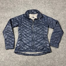 The North Face ThermoBall Jacket Womens XS Blue Quilted Insulated Lightweight