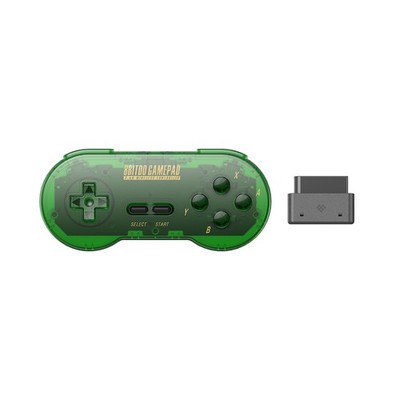 8Bitdo SN30 2.4G Wireless Gamepad for Original SNES/SFC Transparent Green 