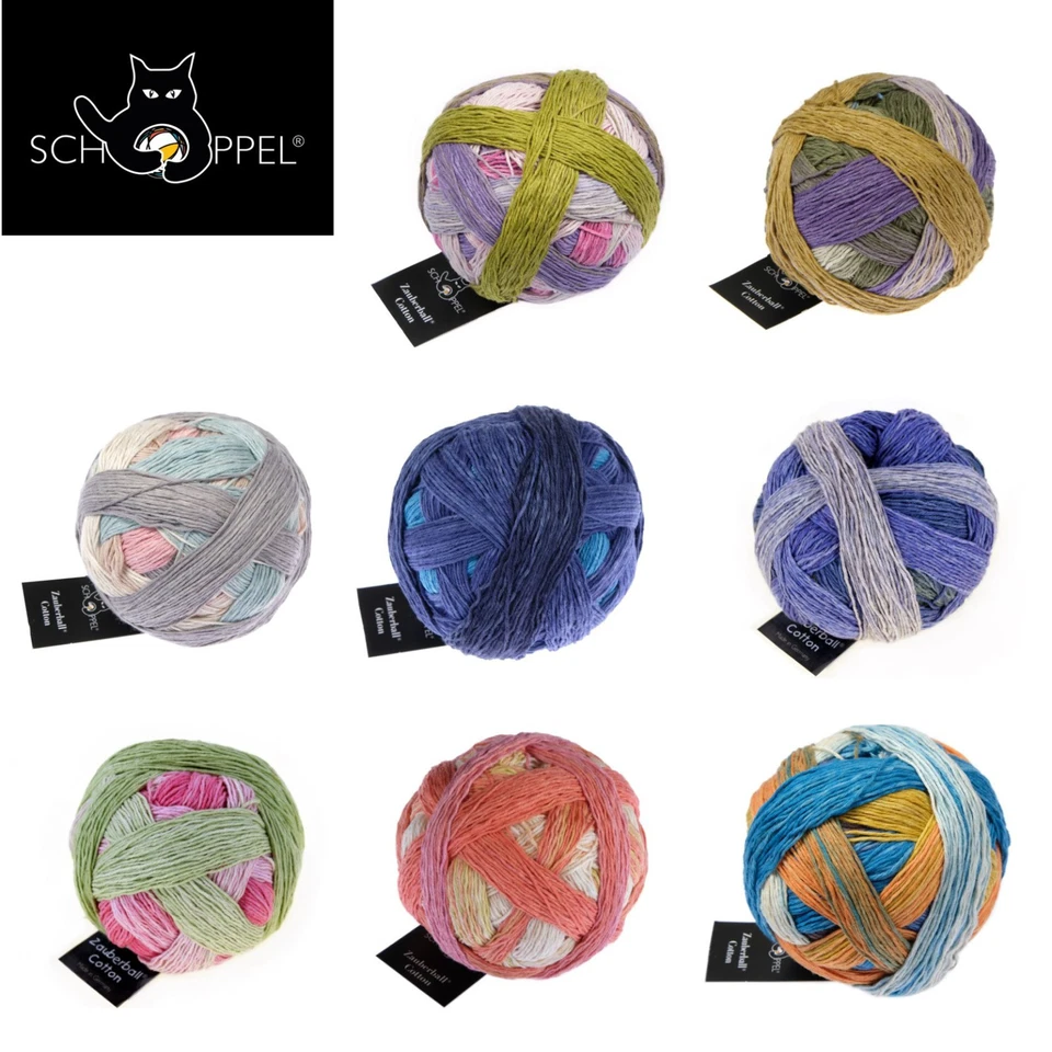 Schoppel ZAUBERBALL COTTON weiches Baumwollgarn, einzigartige Farbverläufe